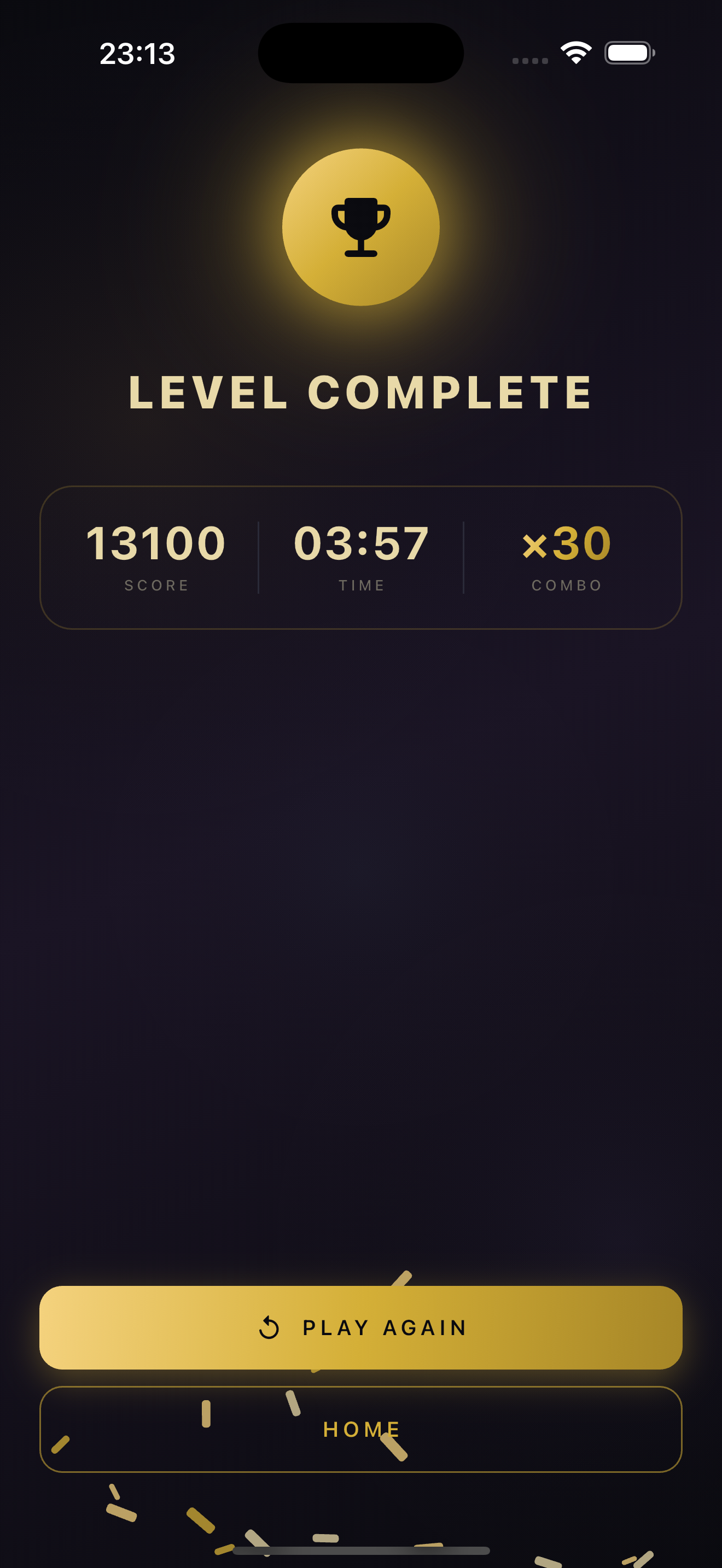 Win screen